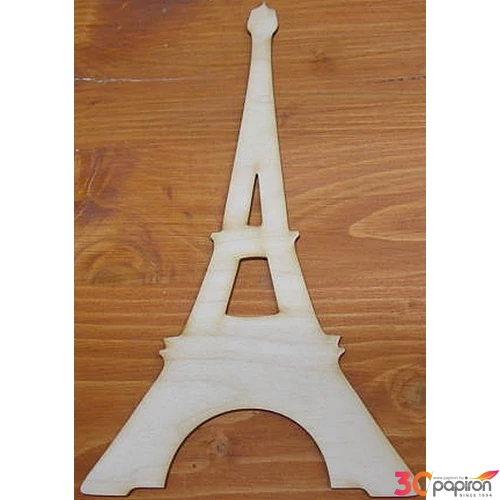 Fa figura Eiffel torony natúr 24cm