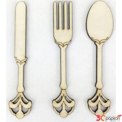 Fa figura evőeszközök barokk szett 10cm 3db/cs
