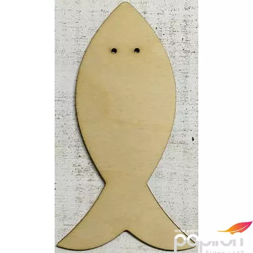 Fa figura felfűzhető hal forma - 18, 5x10, 2cm