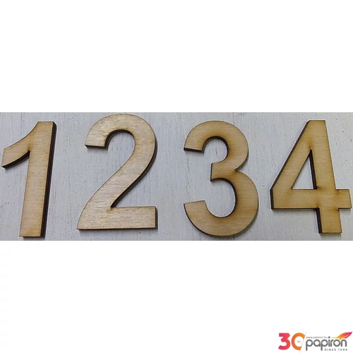 Fa figura festhető számok advent 16db/cs