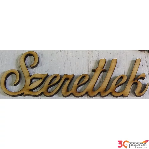 Fa figura festhető Szeretlek 9, 5cm 5db/cs