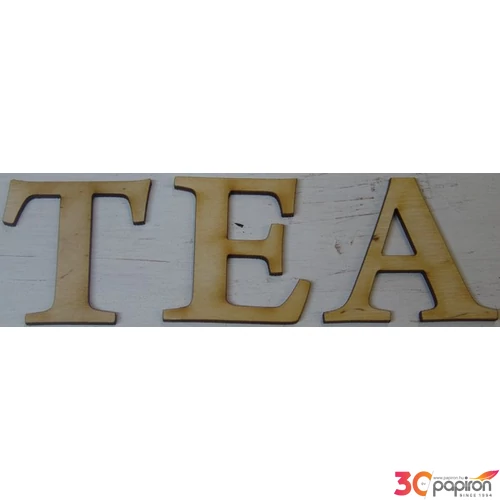 Fa figura festhető TEA betűk 5cm