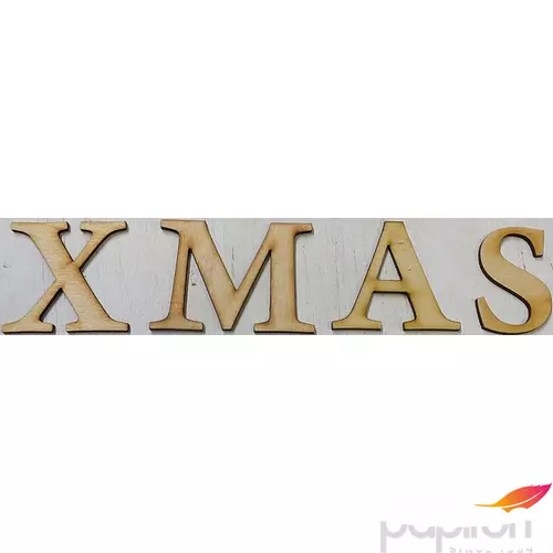 Fa figura festhető XMAS betűk