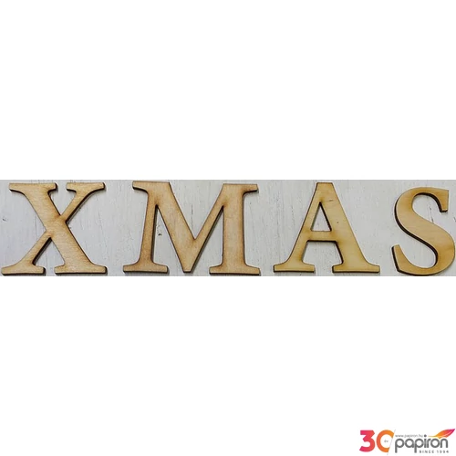 Fa figura festhető XMAS betűk 