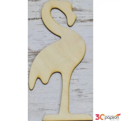 Fa figura flamingó 20x8cm 