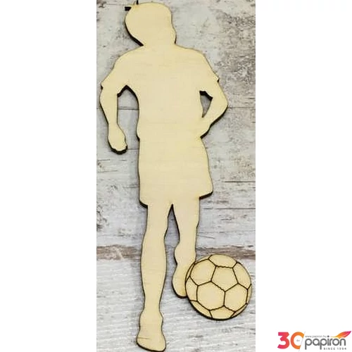 Fa figura focis fiú 16x5.5cm 