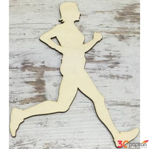 Fa figura futó 16x11cm 