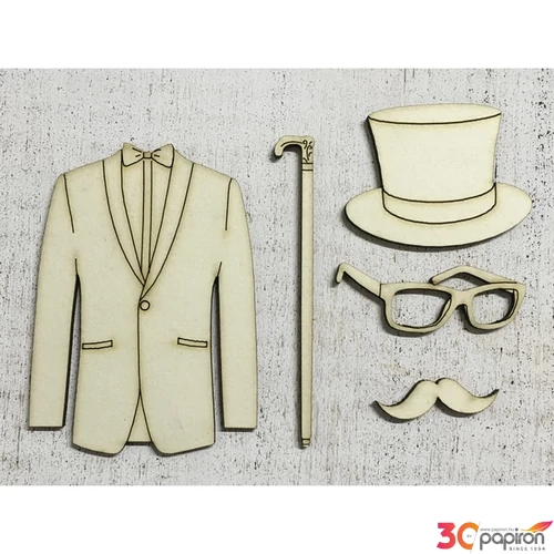Fa figura gentleman gentleman - úriember szett 10cmx3mm 5db/cs