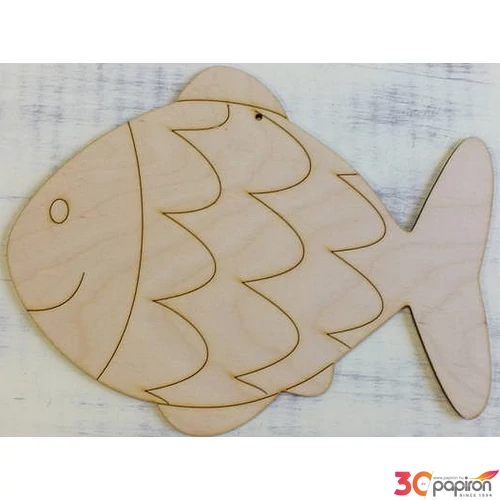 Fa figura hal pikkelyes 24cm