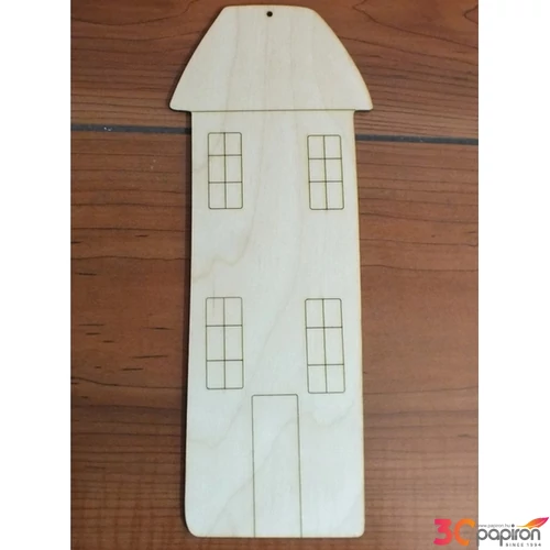 Fa figura ház magas 11, 3x28, 8cm