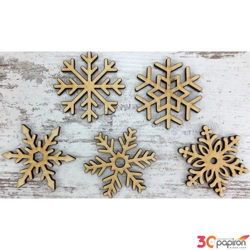 Fa figura hópihe szett natúr 5cm 5db/cs