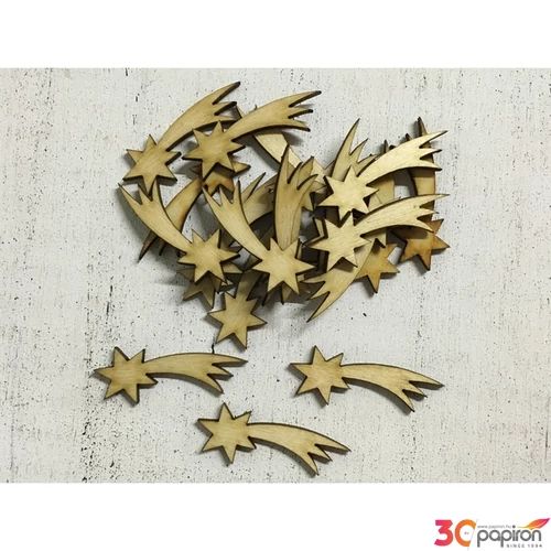 Fa figura hullócsillag hullócsillag 4, 5cmx1.7cmx3mm 20db/cs