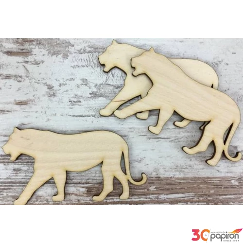 Fa figura jaguár sziluett 10cm 3db/cs