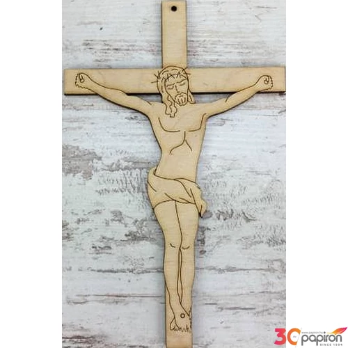 Fa figura kereszt 15x9.5cm
