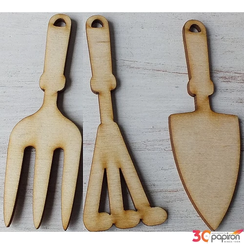 Fa figura kerti szerszámszett 10 cm 3db/cs