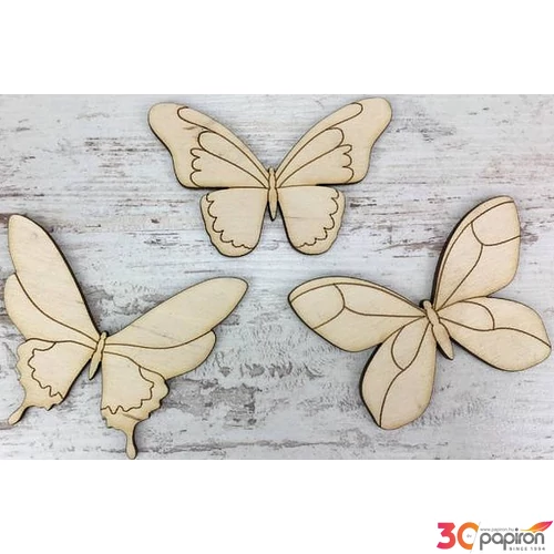 Fa figura lepke szett pillangó 8cm 3db/cs
