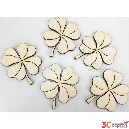 Fa figura lóhere rajzos 5, 5cm 5db/cs