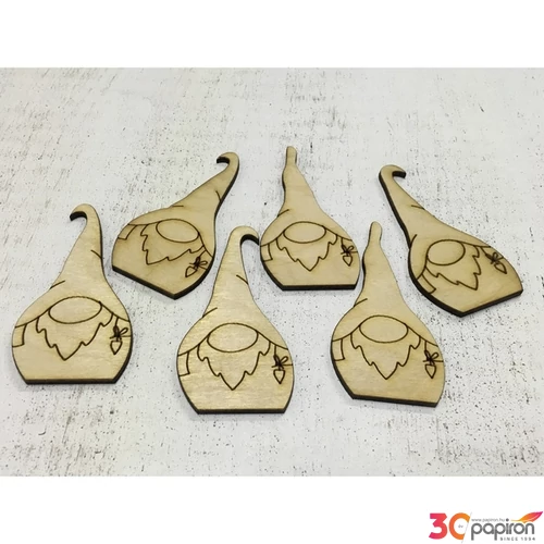 Fa figura manók 8cmx4cmx3mm 6db/cs