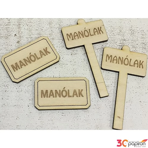 Fa figura manólak kellékek szett 4db/cs