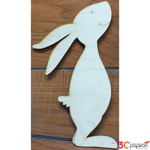 Fa figura nyuszi álló 13x19, 5cm