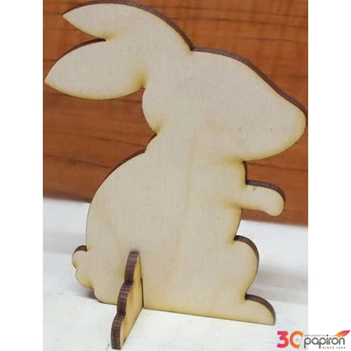 Fa figura nyuszi talpas 7x9, 5cm 