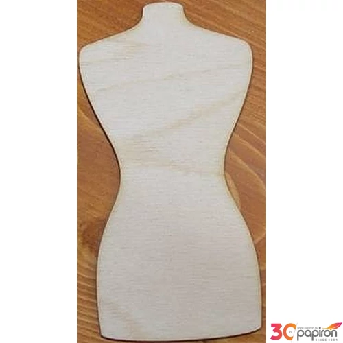 Fa figura próbabábu 7x15cm 
