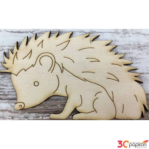 Fa figura süni erdei süni 6x9, 5cm