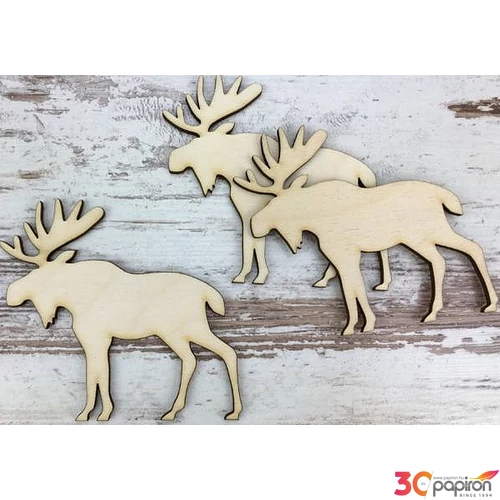 Fa figura szarvas jávor szarvas 10cm 3db/cs
