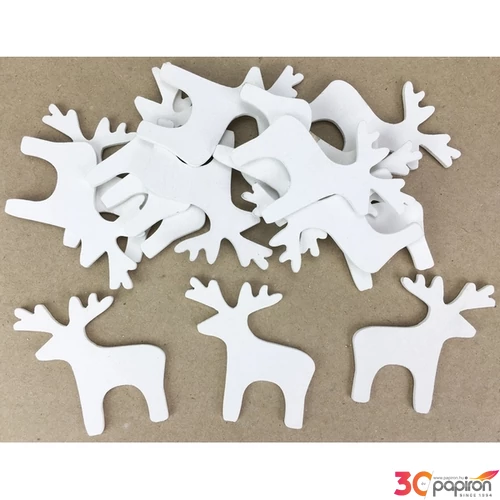 Fa figura szarvas rénszarvas 5cm 15db/cs