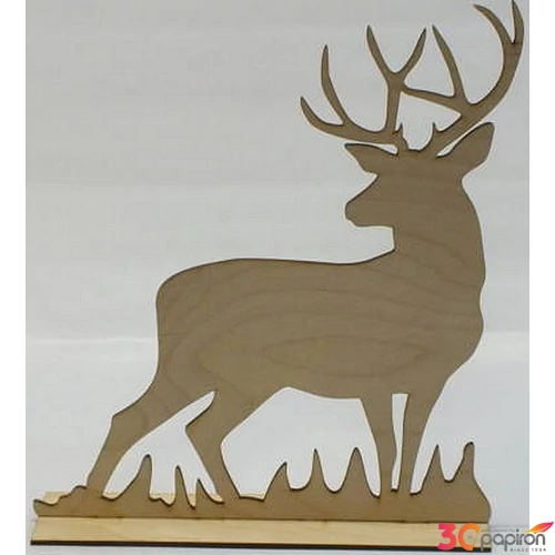 Fa figura szarvas talppal 25x28.5cm