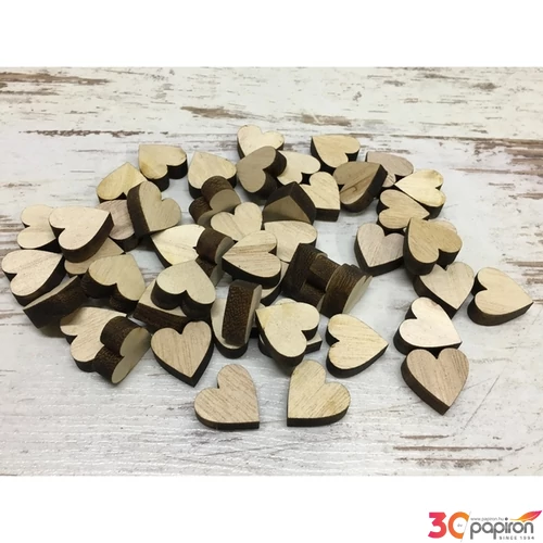 Fa figura szív 2cmx7mm 50db/cs