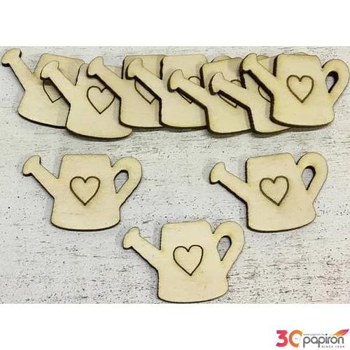 Fa figura szíves kanna kicsi 3cmx5cmx3mm 10db/cs