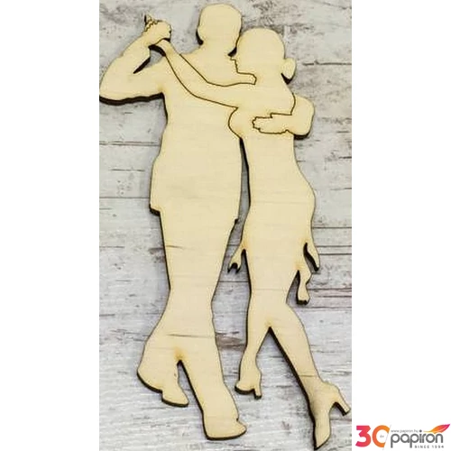 Fa figura táncospár latin 7x15cm