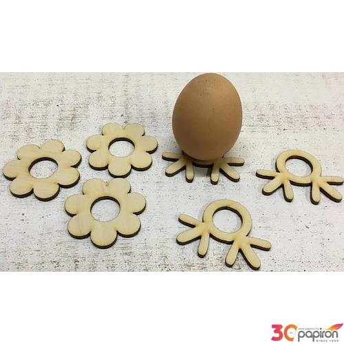 Fa figura tojás lábak kétféle 5cmx3mm 6db/cs