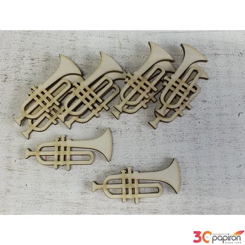 Fa figura trombita 6cmx3cmx3mm 10db/cs