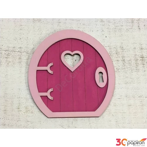 Fa figura tündérajtó Dála magenta 13x14cm
