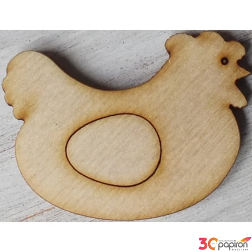 Fa figura tyúk 5 cm 10db/cs