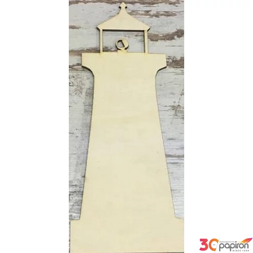 Fa figura világítótorony 24x9.5cm