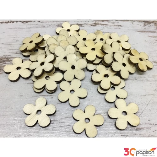 Fa figura virágok virág 3cmx3mm 30db/cs