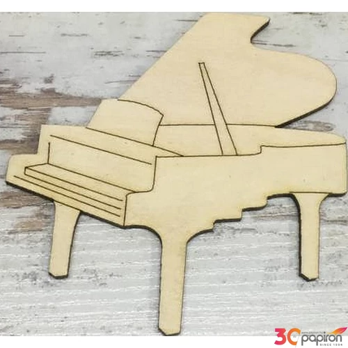 Fa figura zongora 10x9.5cm 