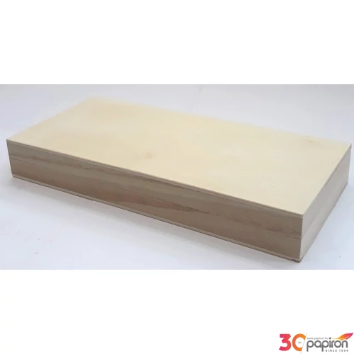 Fa illeszthető doboz natúr 13, 5x29cm, mag:4cm csokis ajándék doboz GRAVÍROZHATÓ!