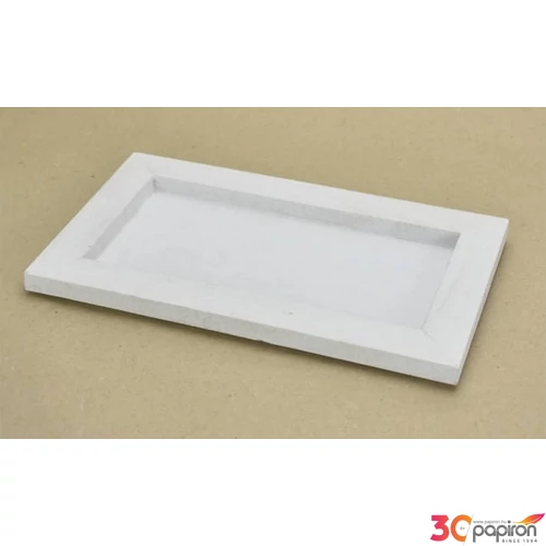 Fa keret télalap fehér festett fa, 25x15cm-es GRAVÍROZHATÓ!