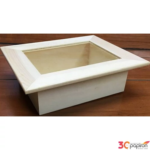 Fa keretes doboz 26x21x8cm