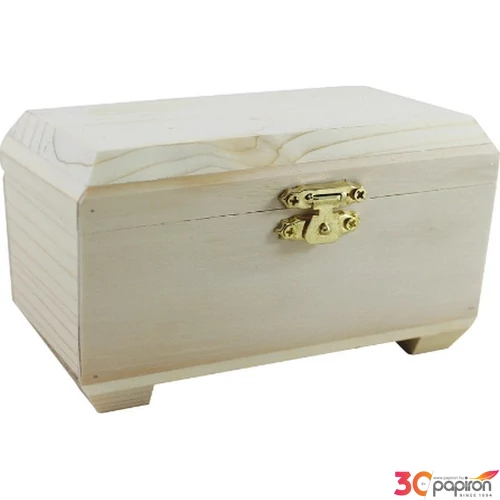 Fa Kincses láda lapos tetejű 13x8x8cm