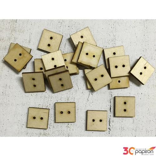 Fa kocka Fa gomb kocka Fa gomb 2.2cmx3mm 25db/cs