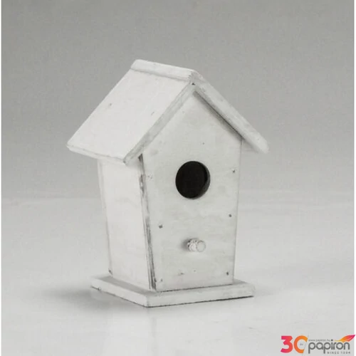 Fa madáretető fehér 6x6,7x10cm 