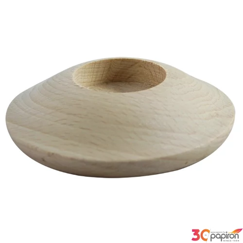 Fa mécsestartó korong 10x3cm3
