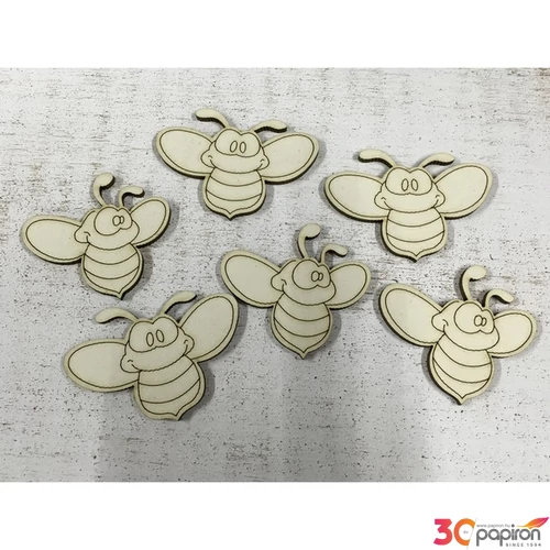 Fa méhecske méhecskék 6cmx4cmx3mm 6db/cs
