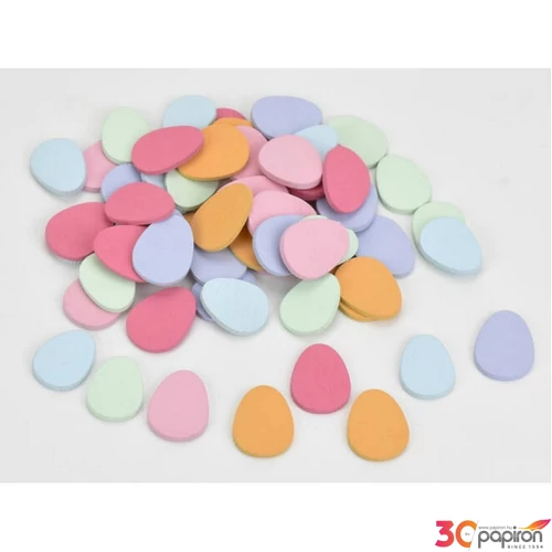 Tojás Fa mini 3cm színes, 60db/csomag
