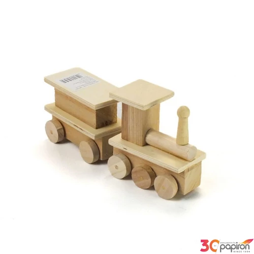 Fa natúr vonat 21cm, szélesség: 5cm, magasság: 10cm 2 részes